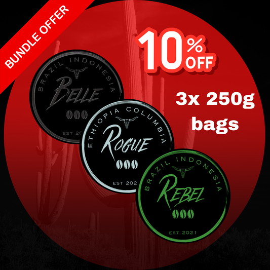 The Midnight Riders: Bandit Dark Roast Coffee Bundle