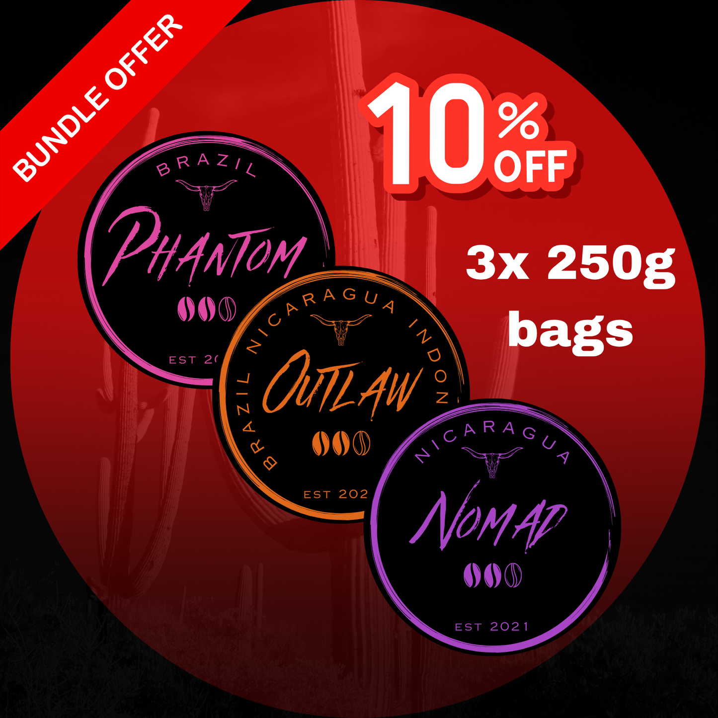 The Shadow Syndicate: Bandit Medium Roast Coffee Bundle